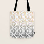 Gold And Grey Geo Tote Bag Gallery Image 1