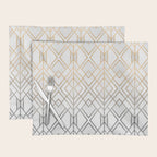 Gold And Grey Geo Placemat Gallery Image 1