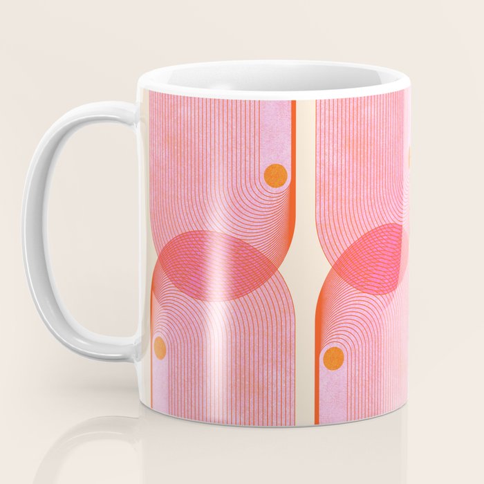 Abstraction_SUN_SUMMER_RED_HOT_SHINE_POP_ART_0322M Coffee Mug Gallery Image 3