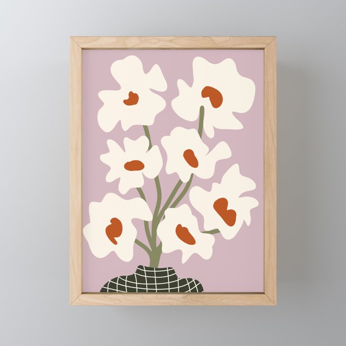 Matisse poppy flower pot  Mini Art Print Gallery Image 1