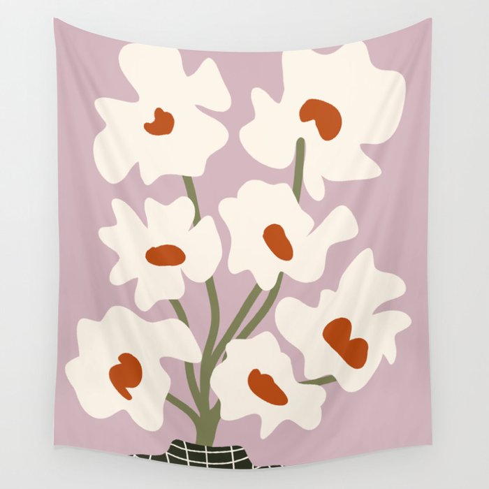 Matisse poppy flower pot  Wall Tapestry Gallery Image 4