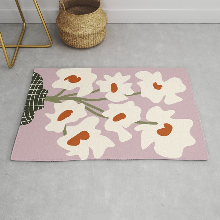 Matisse poppy flower pot  Rug Gallery Image 1