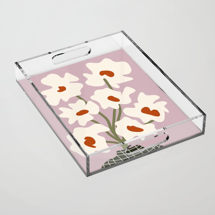 Matisse poppy flower pot  Acrylic Tray Gallery Image 1