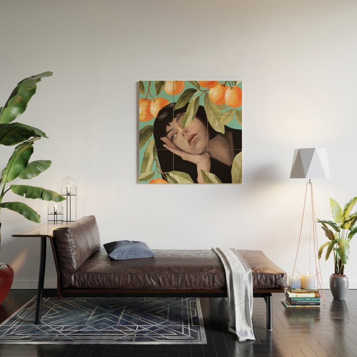 Tangerine Dream Wood Wall Art Gallery Image 2