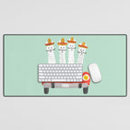 The four amigos Desk Mat Gallery Image 1