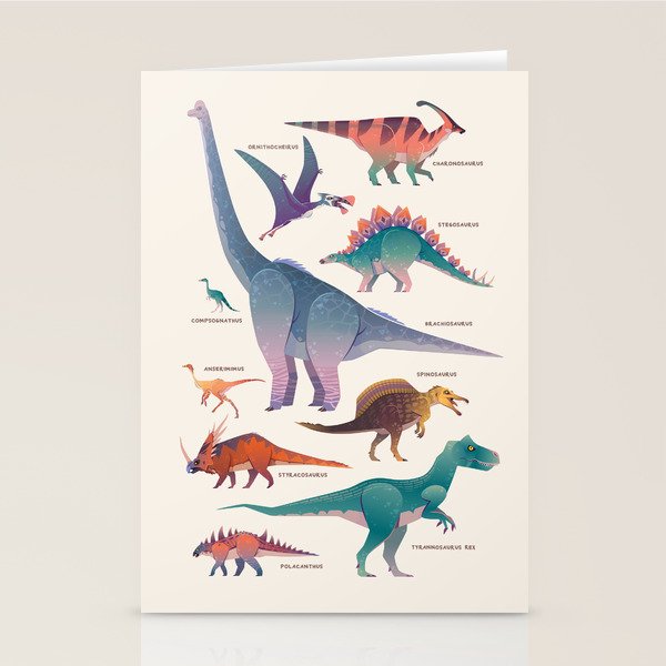 Dinosaurs Stationery Card Gallery Image 1