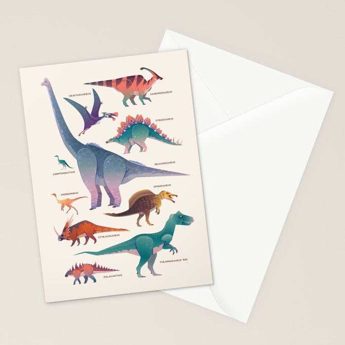 Dinosaurs Stationery Card Gallery Image 2