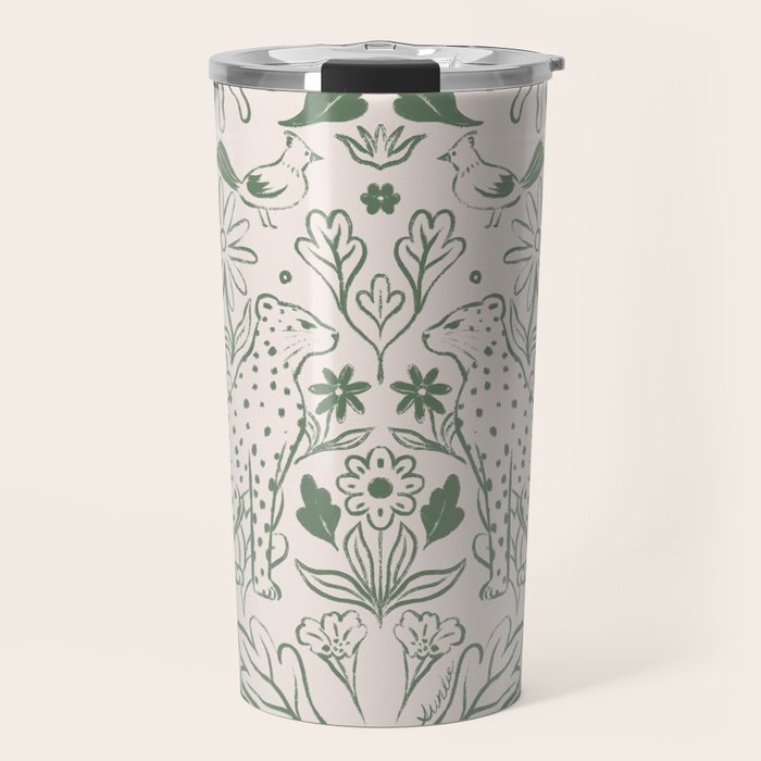 All About Balance Lines (olive) Travel Mug Gallery Image 1