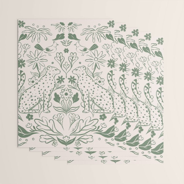 All About Balance Lines (olive) Wrapping Paper Gallery Image 3