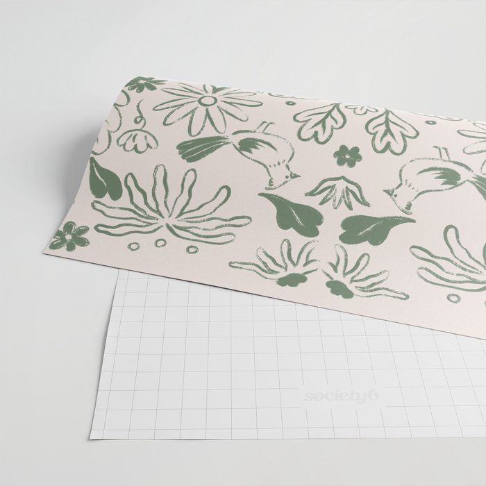 All About Balance Lines (olive) Wrapping Paper Gallery Image 2