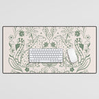 All About Balance Lines (olive) Desk Mat Gallery Image 1