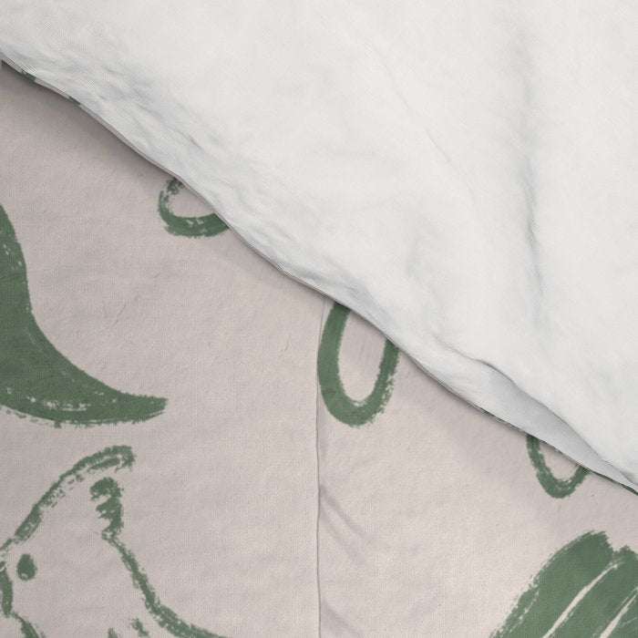 All About Balance Lines (olive) Comforter Gallery Image 4