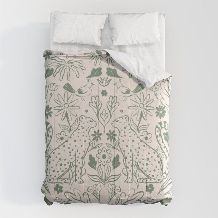 All About Balance Lines (olive) Comforter Gallery Image 1