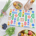 Retro funny sticker quote label pattern Cutting Board Gallery Image 2
