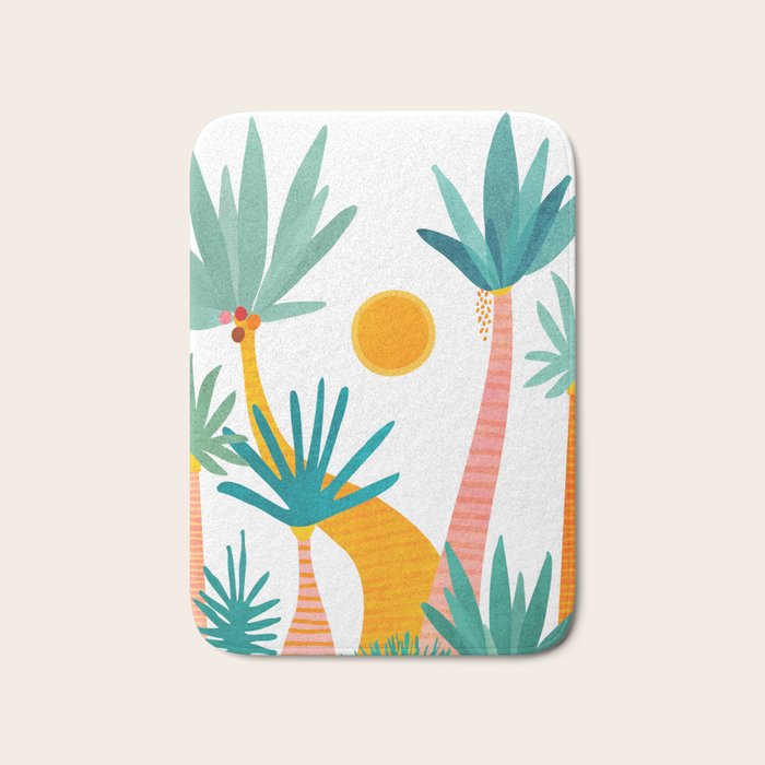 Jungle Adventure / Whimsical Tropics Series Bath Mat Gallery Image 1