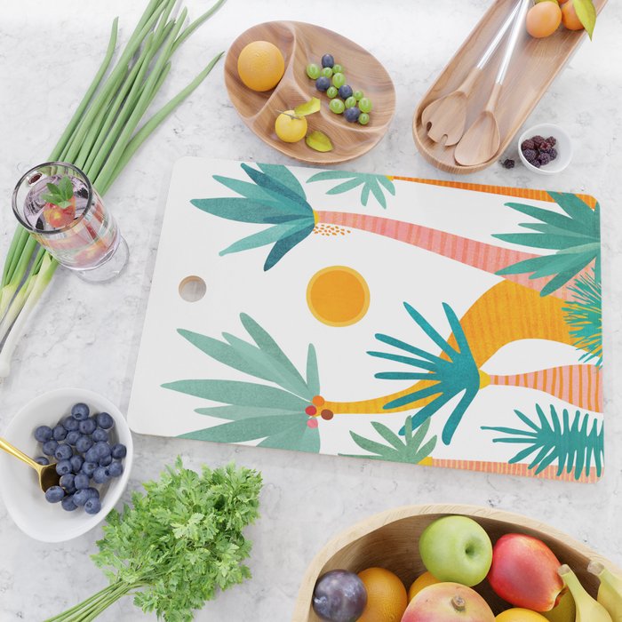 Jungle Adventure / Whimsical Tropics Series Cutting Board Gallery Image 2