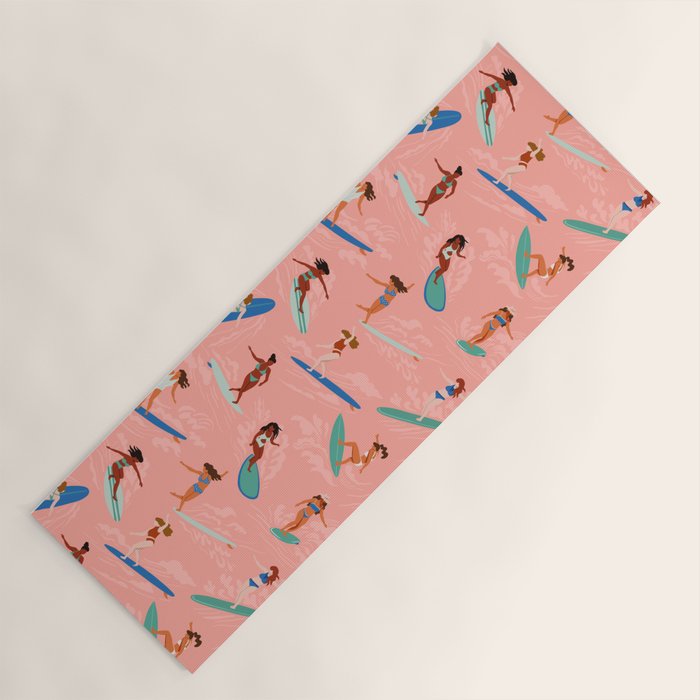 Surfer Girls Yoga Mat Gallery Image 1