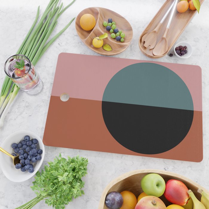 Color Block Abstract V Cutting Board Gallery Image 2