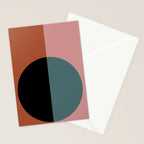Color Block Abstract V Stationery Card Gallery Image 2