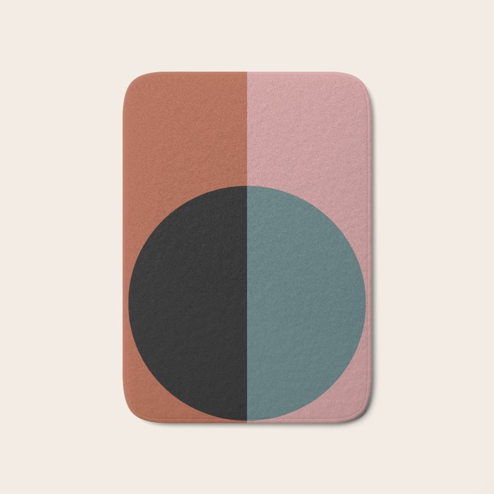 Color Block Abstract V Bath Mat Gallery Image 1