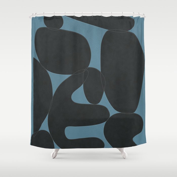 Modern Abstract Art 28 Shower Curtain Gallery Image 1