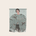 Portrait of a sweet girl in ethnic style Wall Hanging Gallery Image 1