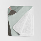 Portrait of a sweet girl in ethnic style Throw Blanket Gallery Image 3