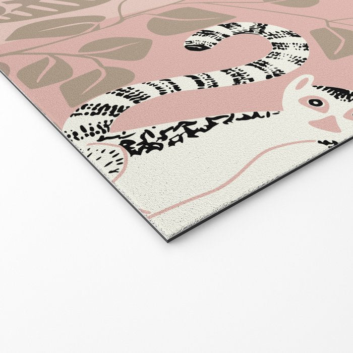 Jungle adventure neutral peach Welcome Mat Gallery Image 2