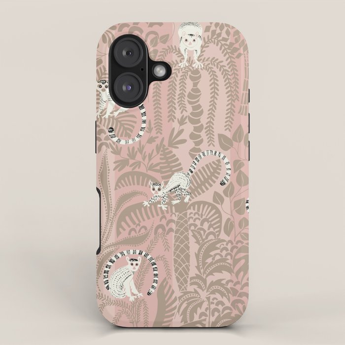 Jungle adventure neutral peach iPhone Case Gallery Image 1