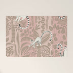 Jungle adventure neutral peach Welcome Mat Gallery Image 1
