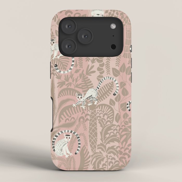 Jungle adventure neutral peach iPhone Case Gallery Image 3