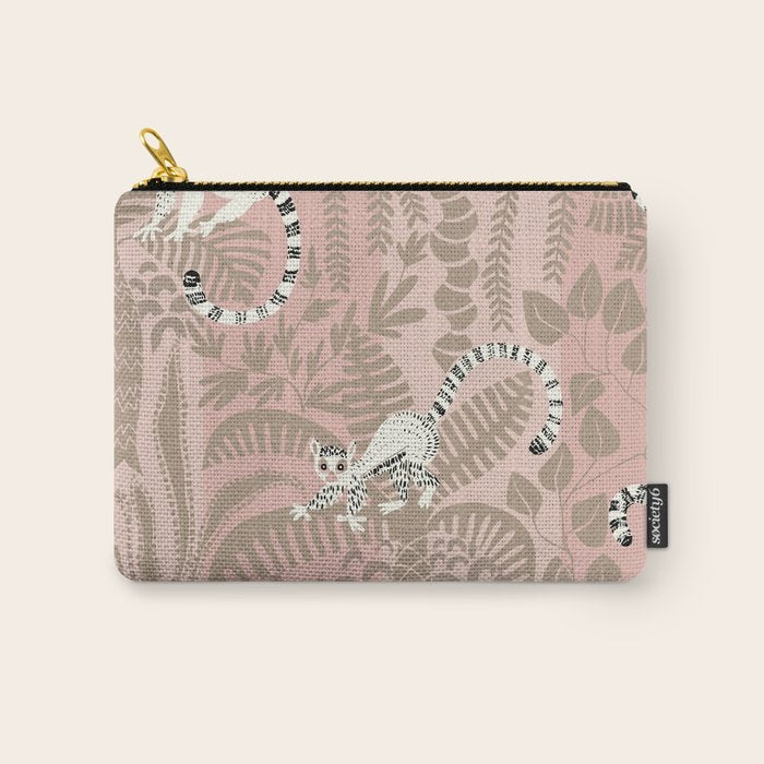 Jungle adventure neutral peach Carry All Pouch Gallery Image 1