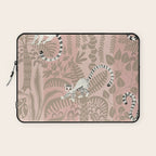 Jungle adventure neutral peach Laptop Sleeve Gallery Image 1