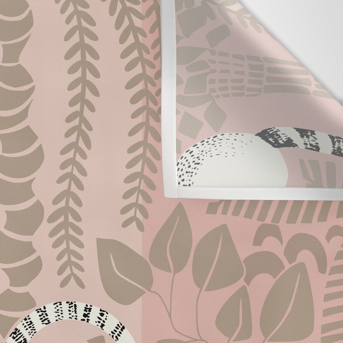 Jungle adventure neutral peach Wall Tapestry Gallery Image 3