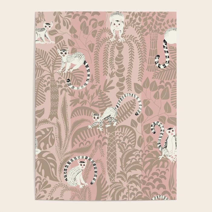 Jungle adventure neutral peach Poster Gallery Image 4