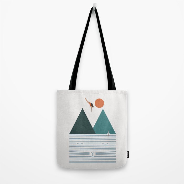 Cat Landscape 83 Tote Bag Gallery Image 2