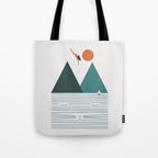 Cat Landscape 83 Tote Bag Gallery Image 1