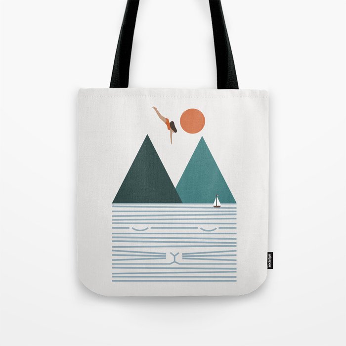 Cat Landscape 83 Tote Bag Gallery Image 1
