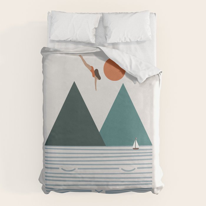 Cat Landscape 83 Duvet Cover Gallery Image 1