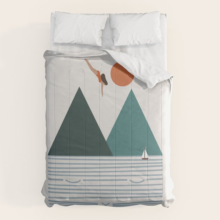 Cat Landscape 83 Comforter Gallery Image 6