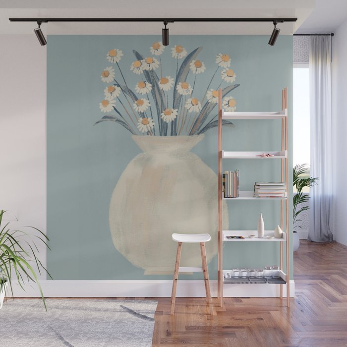 Flowers In A Vase 17 Wall Mural Gallery Image 1