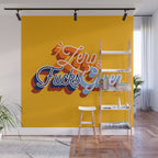Zero F*cks Given - Yellow & Blue Palette Wall Mural Gallery Image 1