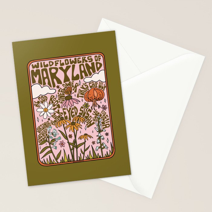 Maryland Wildflowers Stationery Card Gallery Image 2