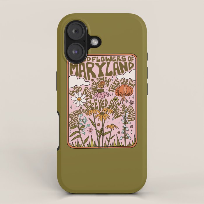 Maryland Wildflowers iPhone Case Gallery Image 1