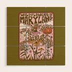 Maryland Wildflowers Wood Wall Art Gallery Image 1