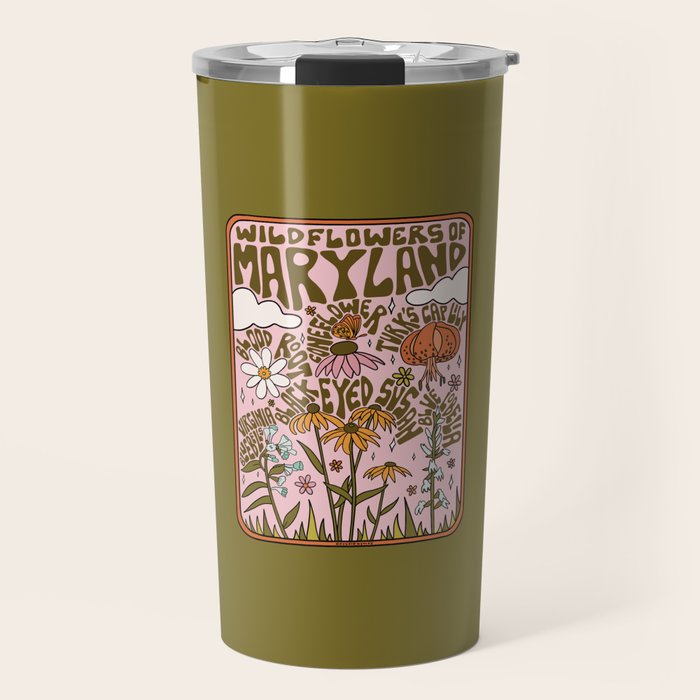 Maryland Wildflowers Travel Mug Gallery Image 1