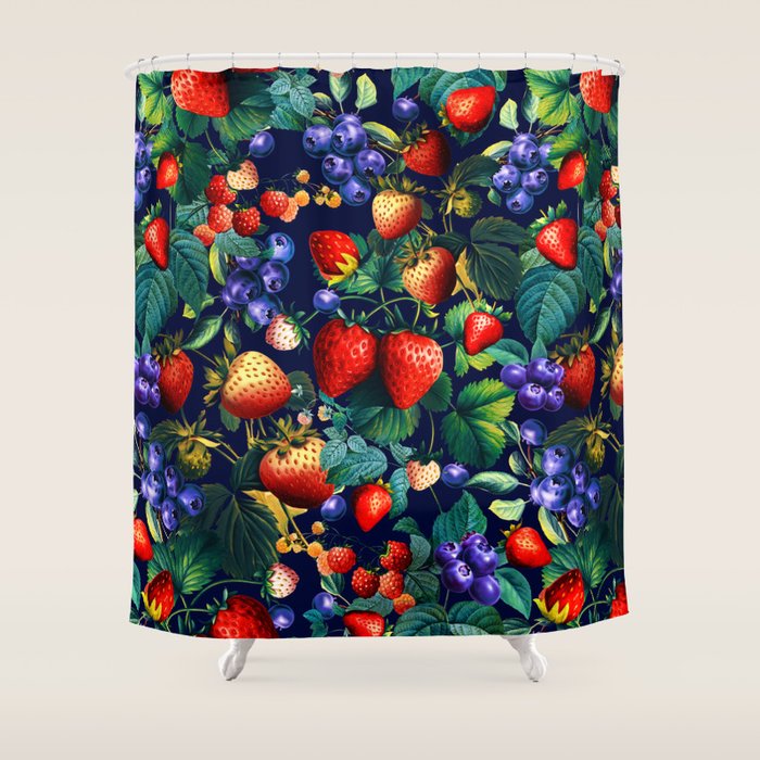 Strawberry Fields Forever II  Shower Curtain Gallery Image 1
