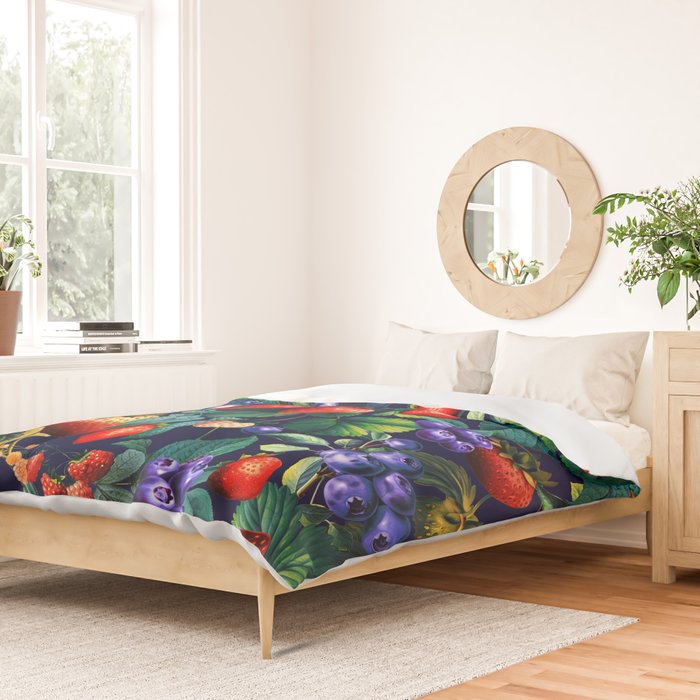 Strawberry Fields Forever II  Duvet Cover Gallery Image 2