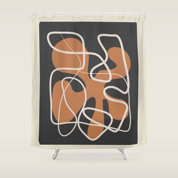 Spatial elegance 2 Shower Curtain Gallery Image 1
