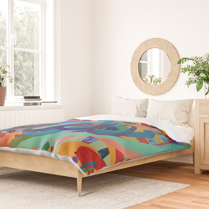 Urban Graffiti Art Love Sprayed  Duvet Cover Gallery Image 2